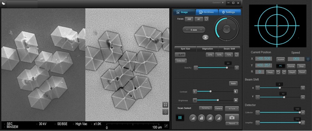 SEC_SNE_3200M_table_top_SEM_Scanning_Electron_Microscope_GUI